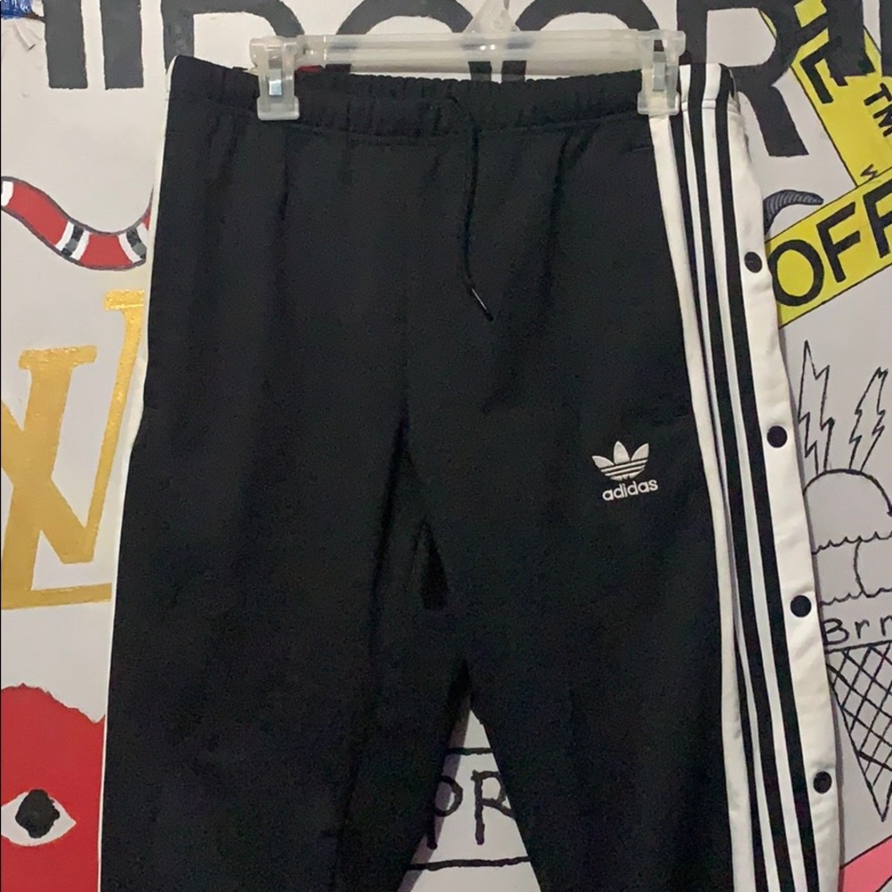 Adidas button down pants
